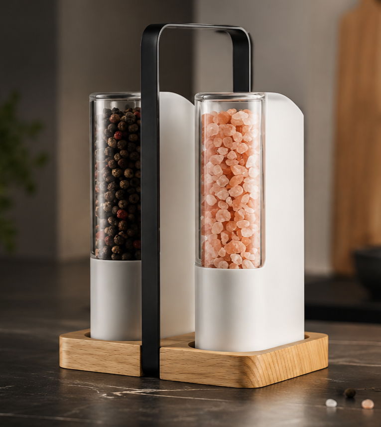 Set de Moulins Électriques Sel & Poivre – Design Premium